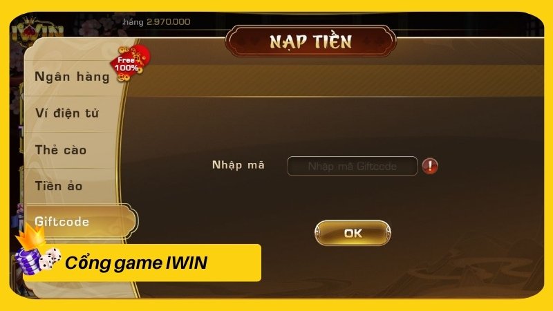 Nạp bằng Giftcode